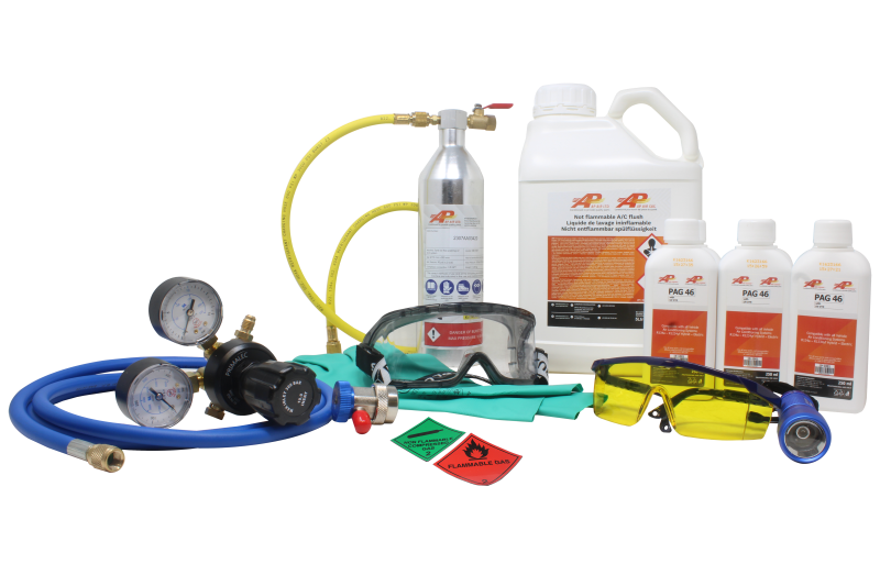 530-2030YF - Nitrogen Gas Regulator Kit, Regulator, Hose and R1234yf Coupler Set - UK Standards